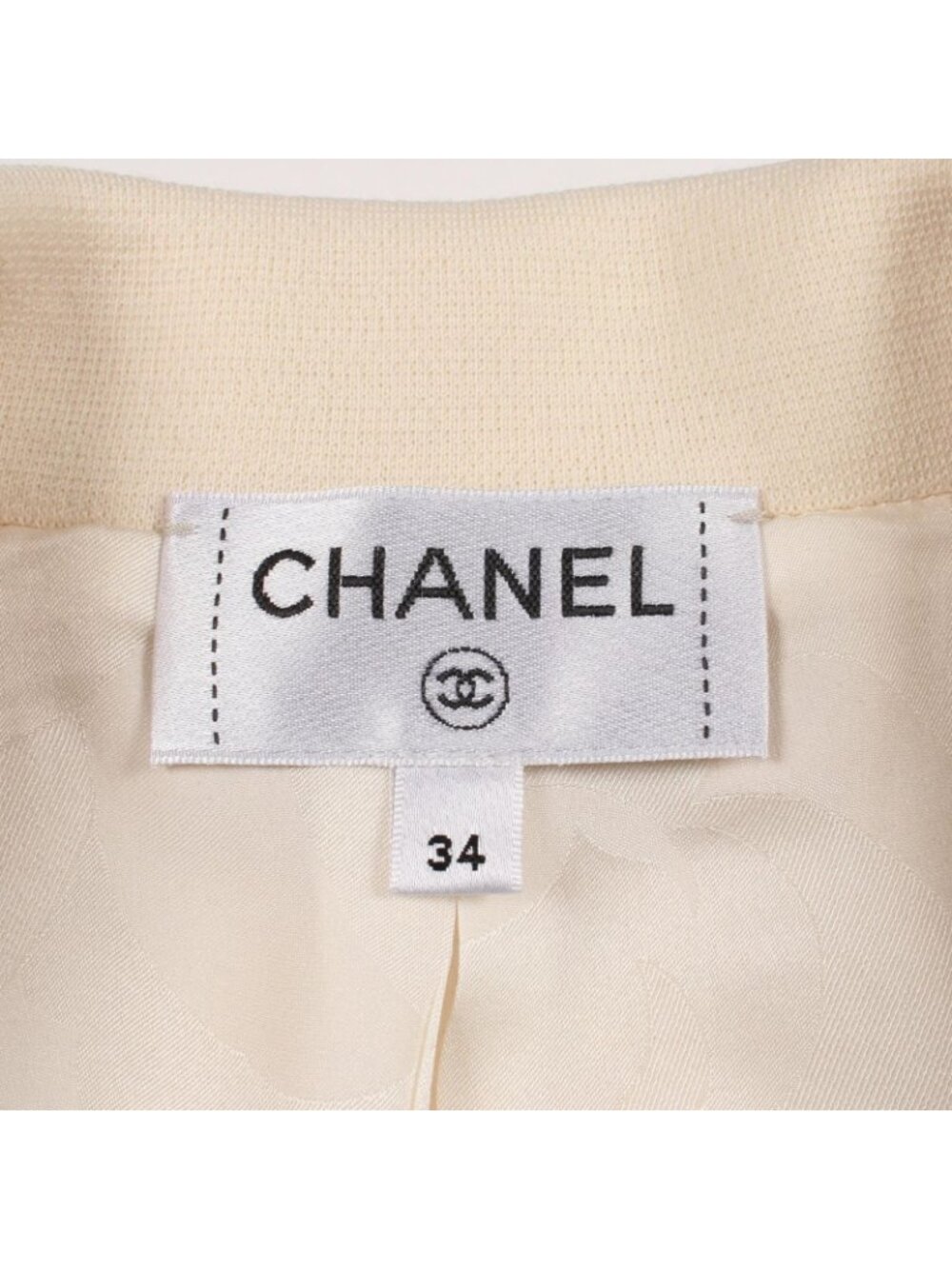 Chanel Tailored Jacket CC Logo Sequin Wool - Picture 3 of 9